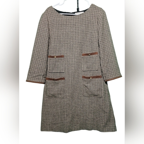 Preston & York Dresses & Skirts - Preston & York Womens Houndstooth Dress Size 12 EUC 23 PTP